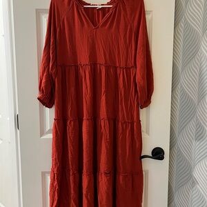 Old Navy Terracotta Long Sleeve Dress